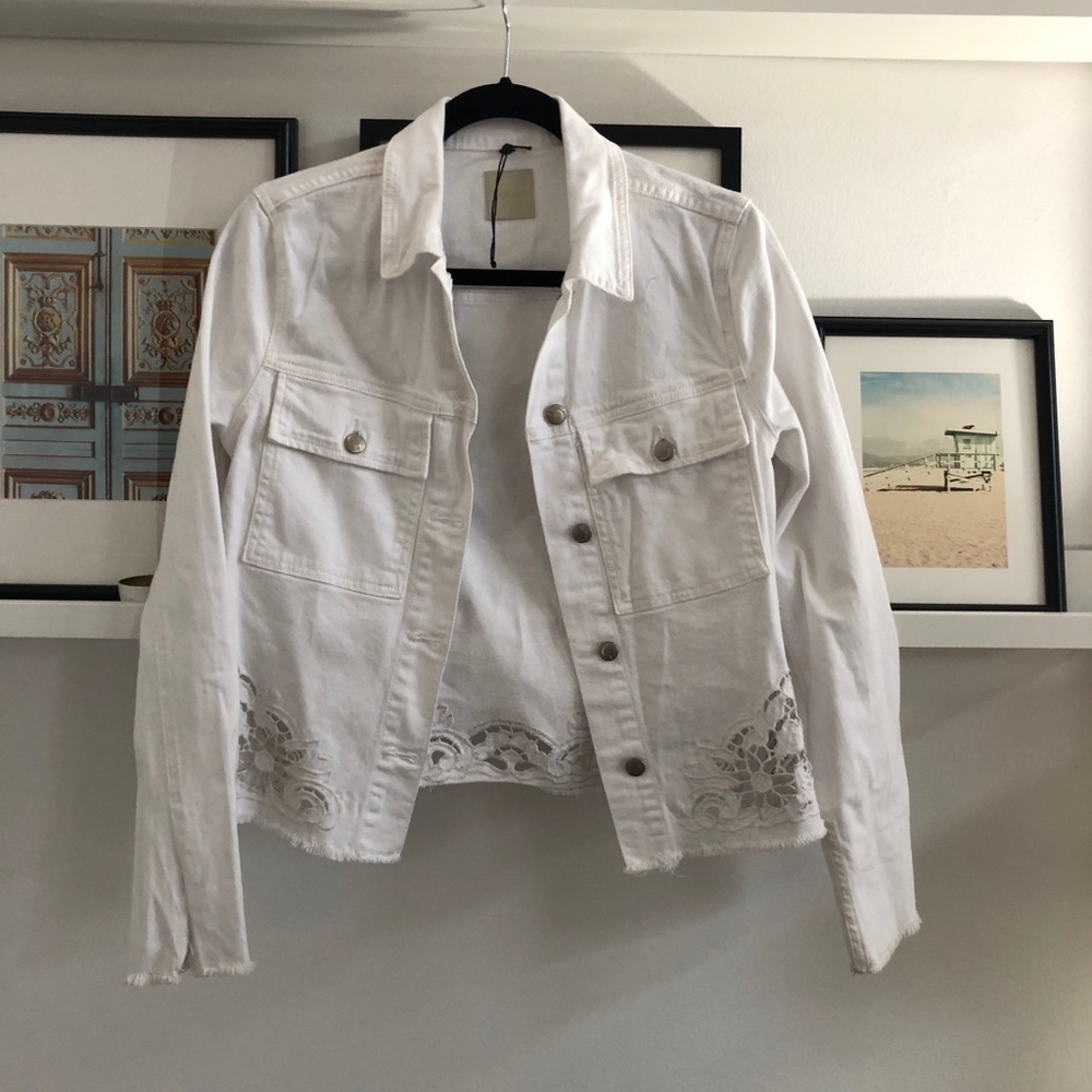 Joes white denim jacket